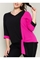 Blusa bicolor mujer tallas grandes - Imagen 1