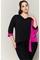 Blusa bicolor mujer tallas grandes - Imagen 2