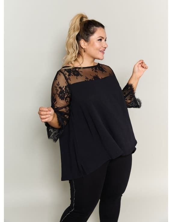 Blusa fiesta mujer tallas grandes - Imagen 2