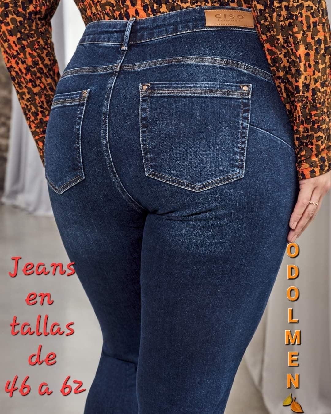 Jeans elásticos mujer tallas grandes - Pantalones, Faldas