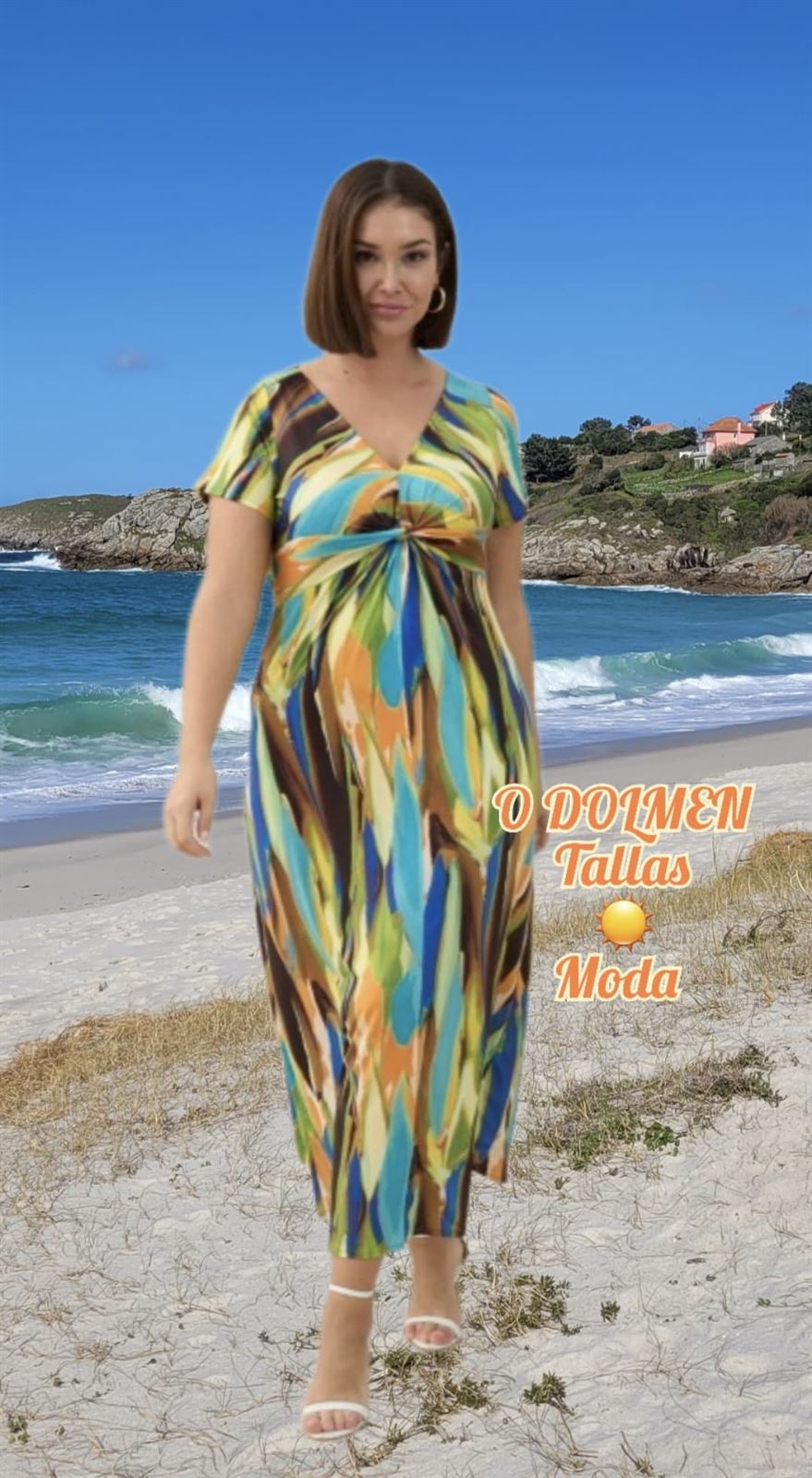 Vestido estampado mujer tallas grandes - Imagen 1